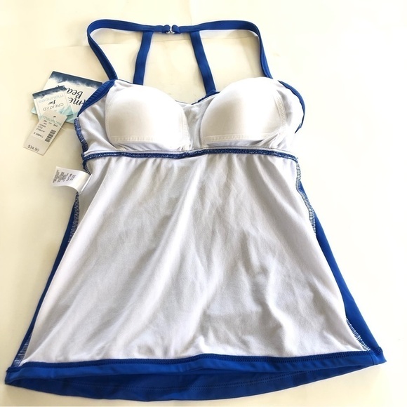 Maurices American Beach™ Ruched Twist Front Tankini Top Size Small - Picture 6 of 14